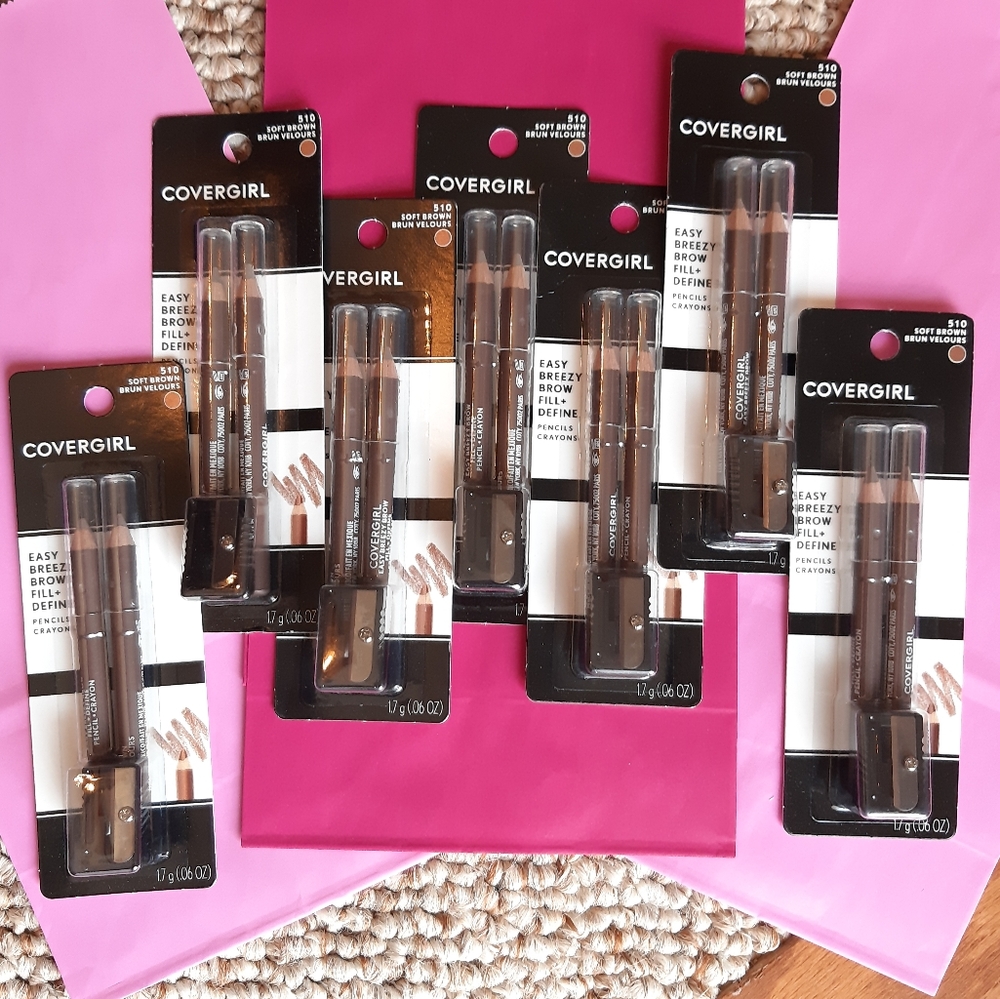 Cover Girl Easy Breezy Brow Pencil 7 Piece Bundle